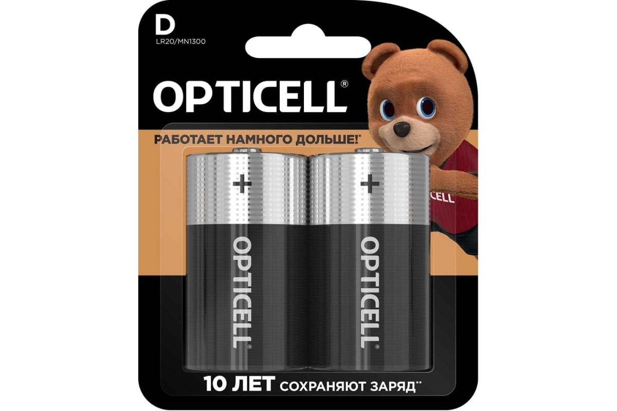 

Батарейка OPTICELL 5051005 LR20 BL2, 5051005