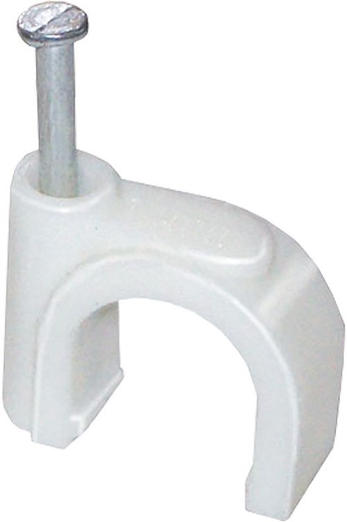 

Скоба IEK USK11-22-100 22мм круглая пластиковая (100шт), USK11-22-100