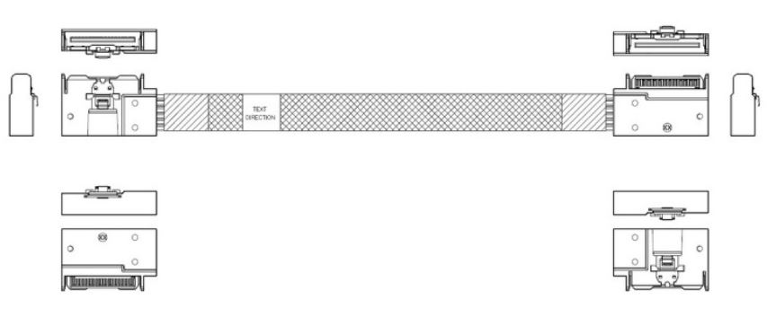 

Кабель JPC P732EGB00800-1 MCIO x8 74P (угловой Right Exit) -TO- MCIO x8 74P (угловой Right Exit) , 85 Ohm, L:80cm (CMCMC), P732EGB00800-1