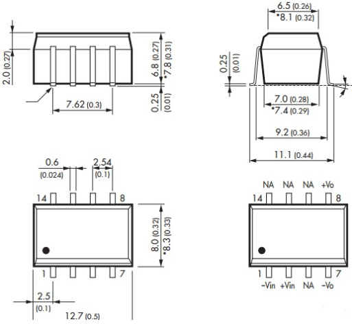 фото Преобразователь DC-DC модульный TRACO POWER TSM 1205S в Красноярске