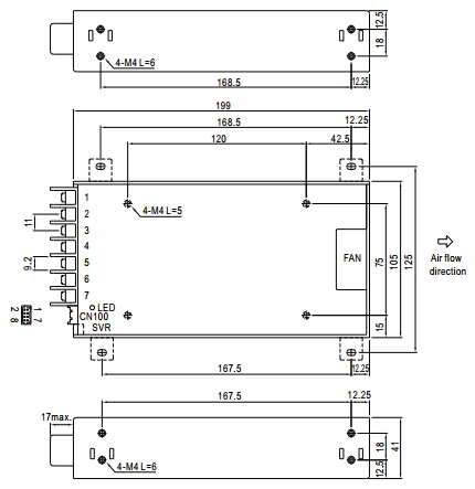 

Преобразователь AC-DC сетевой Mean Well HRPG-300-24 300Вт, вход 85…264V AC, 47…63Гц /120…370В DC, выход 24В/0…14A, рег. вых=±15%Uном, изоляция 3000В A, HRPG-300-24