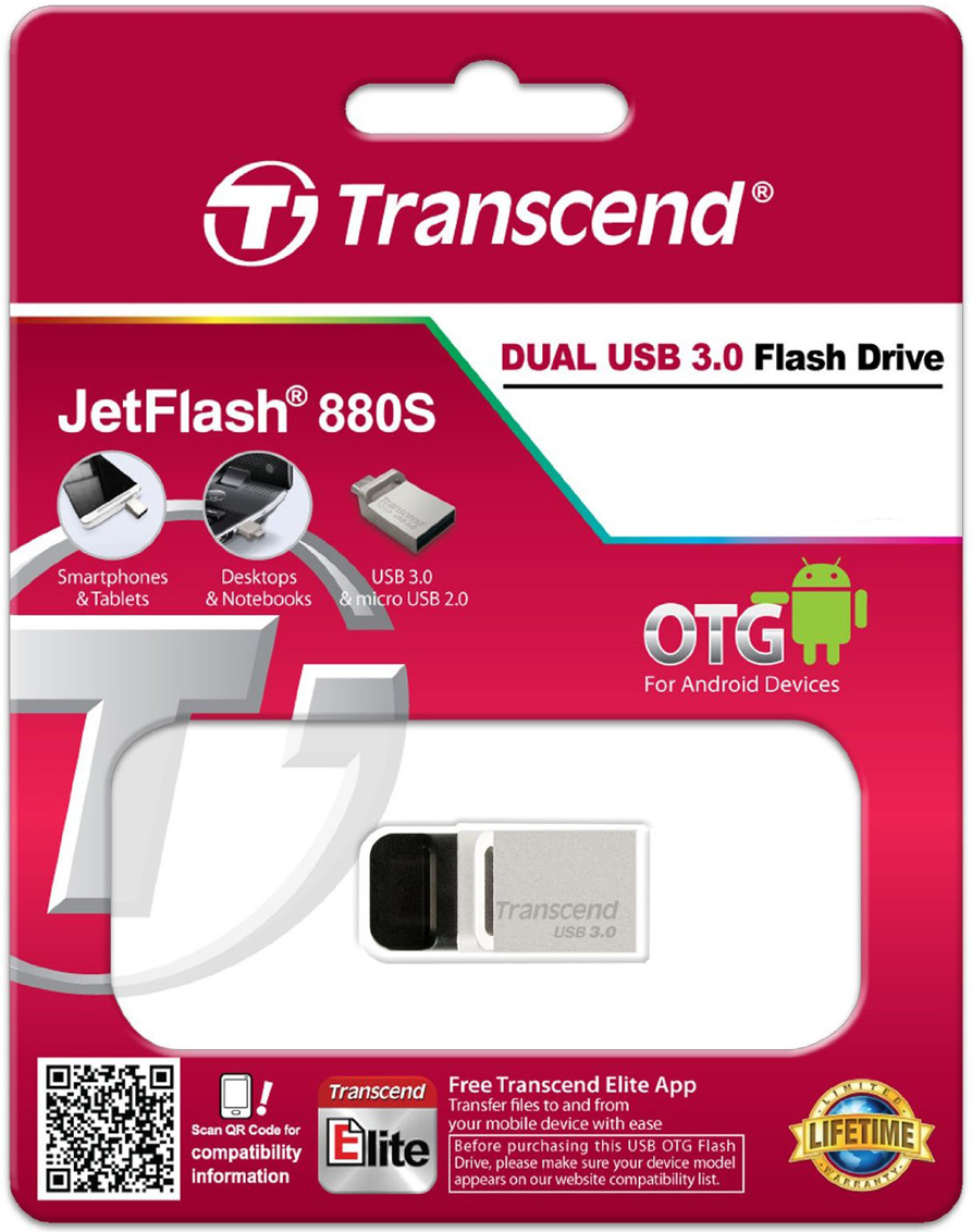 

Накопитель USB 3.0 32GB Transcend JetFlash 880S черный, JetFlash 880S