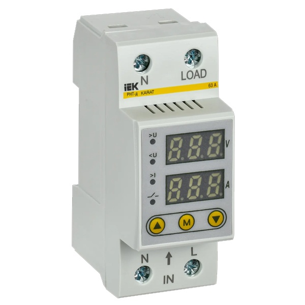 

Реле IEK IVC21-1-63 напряжения и тока РНТ-д однофазное 36мм 63А, IVC21-1-63