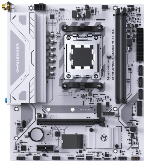 фото Материнская плата mATX MAXSUN MS-Challenger B650M WIFI ICE в Омске