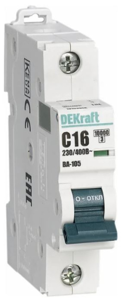 Изображение товара Автоматический выключатель DEKraft 13207DEK серии ВА-105 63А 230В IP20