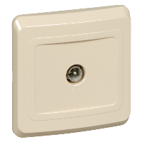 

Розетка Schneider Electric TVC-002K Этюд TV оконечная, 1-ая, 0.7дБ, IP20, скрытая (кремовая), TVC-002K