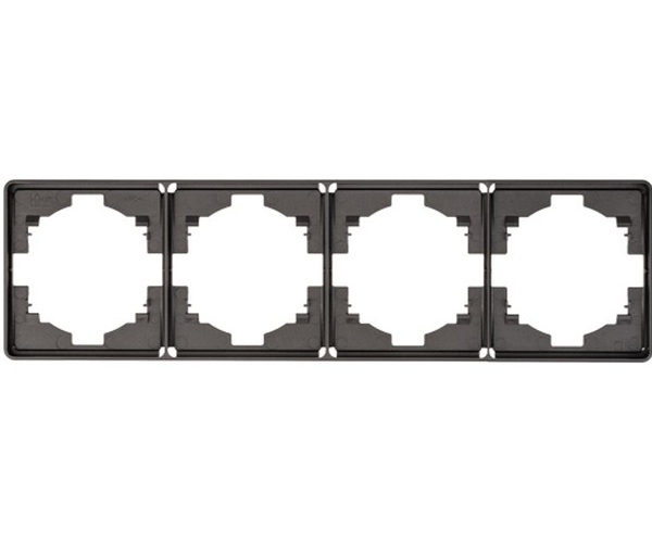 

Рамка четверная KRANZ KR-78-0754-2 MIELE ROUND титан, KR-78-0754-2