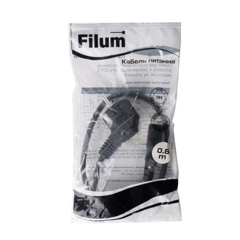 фото Кабель питания Filum FL-PC10-EU-C13-0.6M в Красноярске