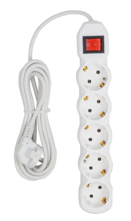 

Сетевой фильтр Старт С/УД-Ф S 5x5-ZV колодка на 5 розеток,5 м, защита от скачков напряжения, провод ПВС с сечением 3х1 мм2, кнопка включения, заземлен, С/УД-Ф S 5x5-ZV