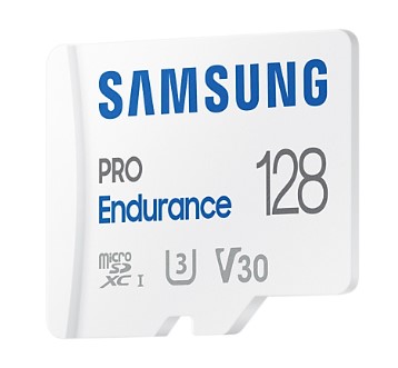 

Карта памяти MicroSDXC 128GB Samsung MB-MJ128KA/APC PRO Endurance (для видеорегистратора) Class 10, UHS-I, W 30 МБ/с, R 100 МБ/с, адаптер на SD, MB-MJ128KA/APC