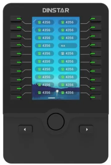 

Станция Dinstar DXP60 модуль расширения, цветной экран 4,3 дюйма, разр. 272 х 480 пикс., 20 физических клав, DXP60