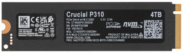 фото Накопитель SSD M.2 2280 Crucial P310 в Перми 4000 ГБ