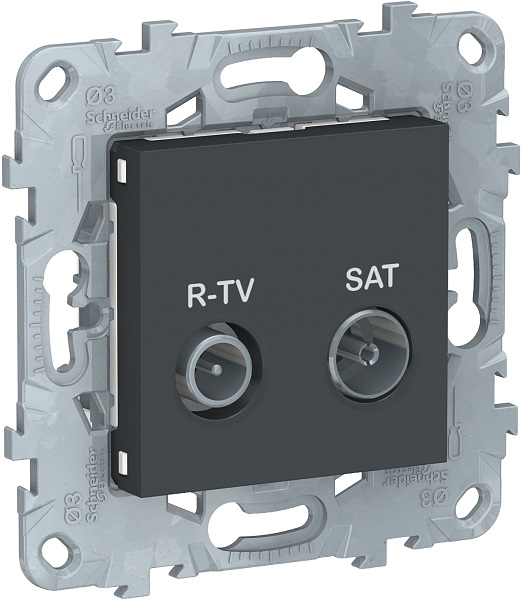 

Розетка Schneider Electric NU545454 UnicaNew, антрацит, R-TV/SAT, одиночная, NU545454