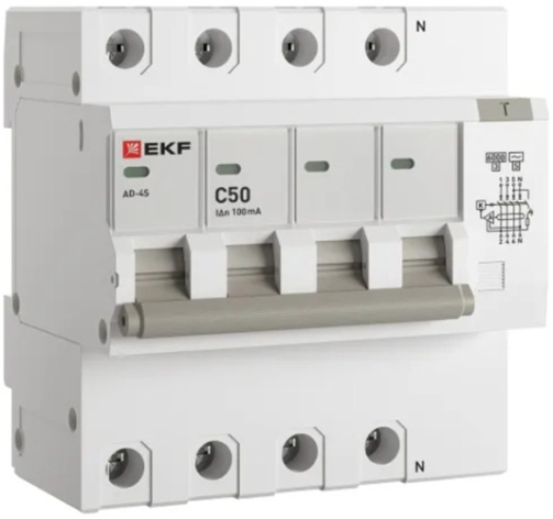 фото Автомат дифференциальный EKF D63N46MS50C100 в Перми