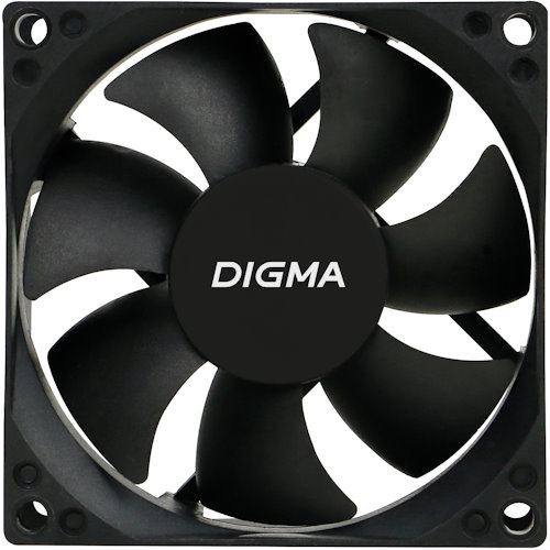 

Вентилятор для корпуса Digma DFAN-80 80x80x25mm 3-pin 4-pin (Molex)23dB 73gr Ret, DFAN-80