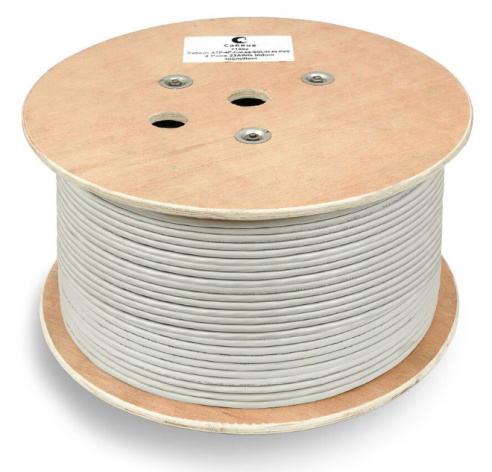 фото Кабель витая пара F/UTP 6 кат. 4 пары Cabeus FTP-4P-Cat.6-SOLID-GY в Краснодаре