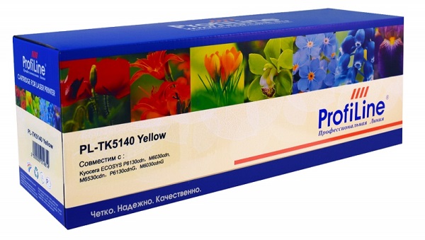 

Тонер-картридж ProfiLine PL-TK-5140Y для Kyocera ECOSYS M6030/M6530/P6130/M6030cdn/M6530cdn/P6130cdn с бункером отработанного тонера yell, PL-TK-5140Y