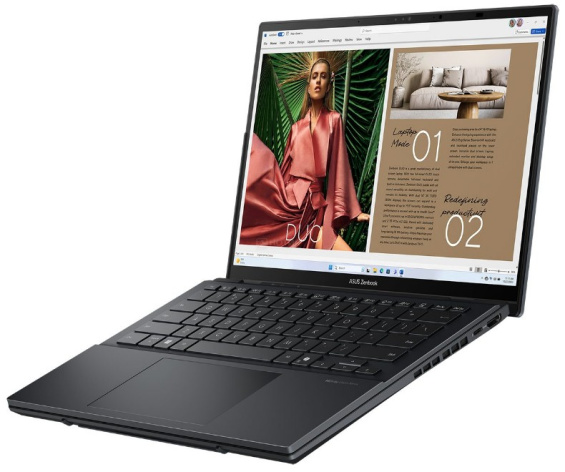 фото Ноутбук ASUS Zenbook Duo UX8406CA-QL345X 14" (Intel Core Ultra 7, 32Гб LPDDR5X, SSD 1 Тб, Arc graphics, Windows 11 Профессиональная) Серый [90NB14X1-M00M30]