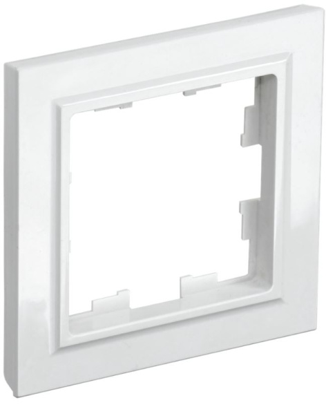 Изображение товара Рамка одинарная IEK BR-M12-K01-PRO белая для электроустановки