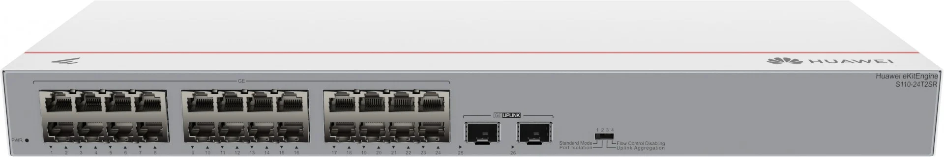 

Коммутатор Huawei S110-24T2SR 98012196 (24*10/100/1000BASE-T ports, 2*GE SFP ports, AC power), S110-24T2SR