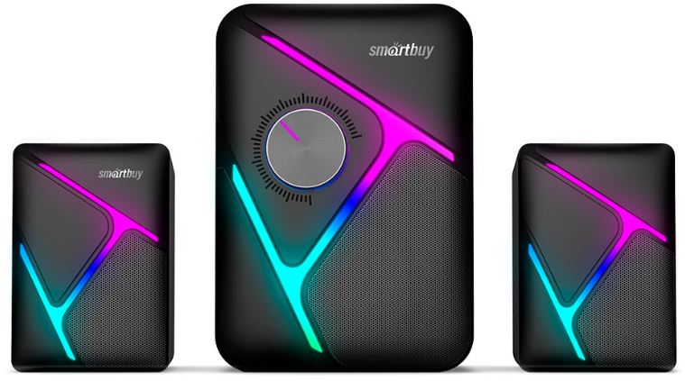 

Акустическая система SmartBuy S2 SBA-4500 2.1, Bluetooth, 12Вт, LED-подсветка, черная (1/16), S2