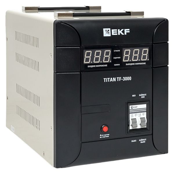 

Стабилизатор напряжения симисторный EKF stab-TF-3000 TITAN -TF-3000, stab-TF-3000