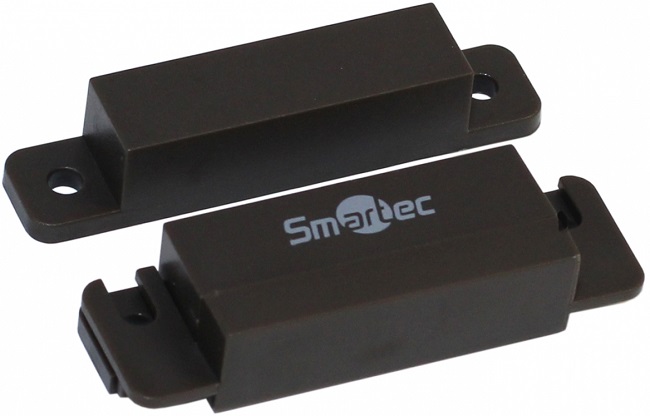

Датчик Smartec ST-DM121NC-BR магнитоконтактный, НЗ, коричневый, накладной для деревянных дверей, под винт, зазор 25 мм, ST-DM121NC-BR
