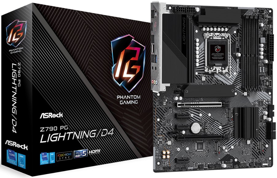 

Материнская плата ATX ASRock Z790 PG LIGHTNING/D4 (LGA1700, Z790, 4*DDR4 (5333), 4*SATA 6G RAID, 4*M.2, 5*PCIE, 2.5Glan, HDMI, USB Type-C, 6*USB 3.2,, Z790 PG LIGHTNING/D4