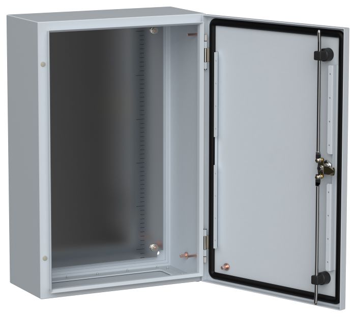 

Щит с монтажной панелью IEK TI5-10-N-060-040-020-66 TITAN 5 металлический ЩМП-60.40.20 УХЛ1 IP66, TI5-10-N-060-040-020-66