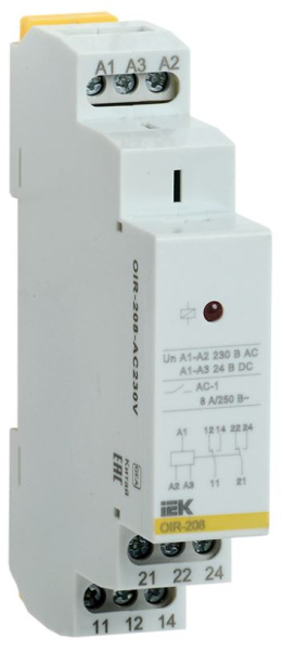 Изображение товара Реле IEK OIR-208-AC230V для гальванической развязки
