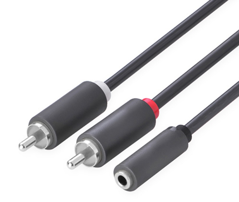 

Кабель-переходник Greenconnect GCR-51842 1.0m аудио jack 3,5mm / 2 х RCA, черный, GCR-51842