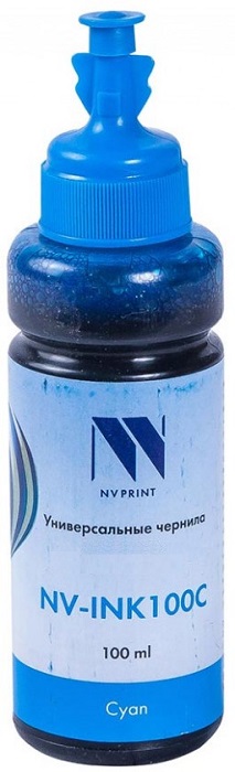 

Чернила NVP NV-INK100CBr универсальные на водной основе для Brother, 100 ml, cyan, NV-INK100CBr