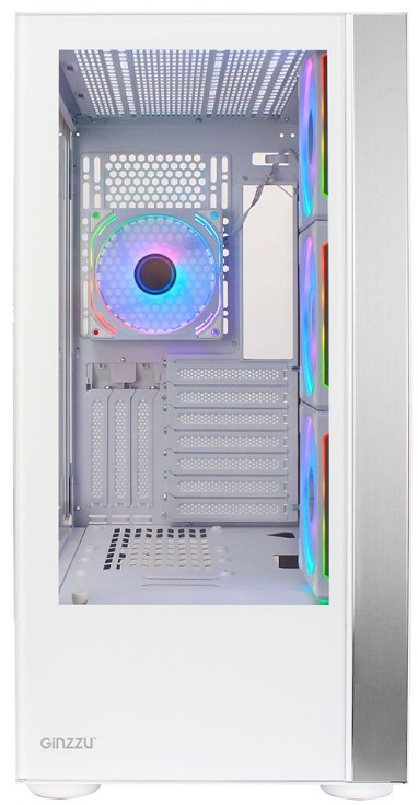 

Корпус eATX Ginzzu GL770 без БП, боковая и фронтальная панель из закалённого стекла, 2*USB 2.0, USB 3.0, GL770