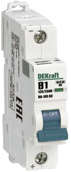 Изображение товара Автоматический выключатель DEKraft 13354DEK 10А IP20