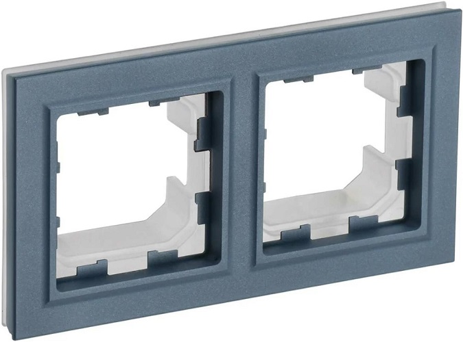 

Рамка двойная IEK BR-M22-44-K35 BRITE IP44 РУ-2-БрМ-44 Маренго, BR-M22-44-K35