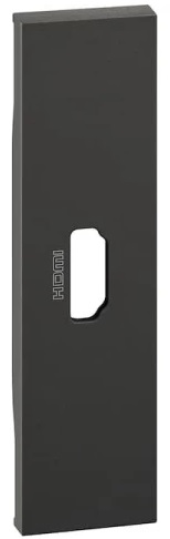 

Панель лицевая BTicino KG14 LIVING NOW для розетки HDMI, 1 модуль, цвет черный, KG14