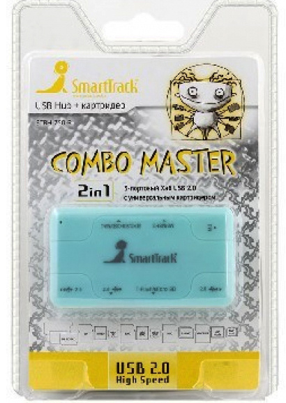 фото Карт-ридер внешний SmartBuy Combo SBRH-750-B в Уфе