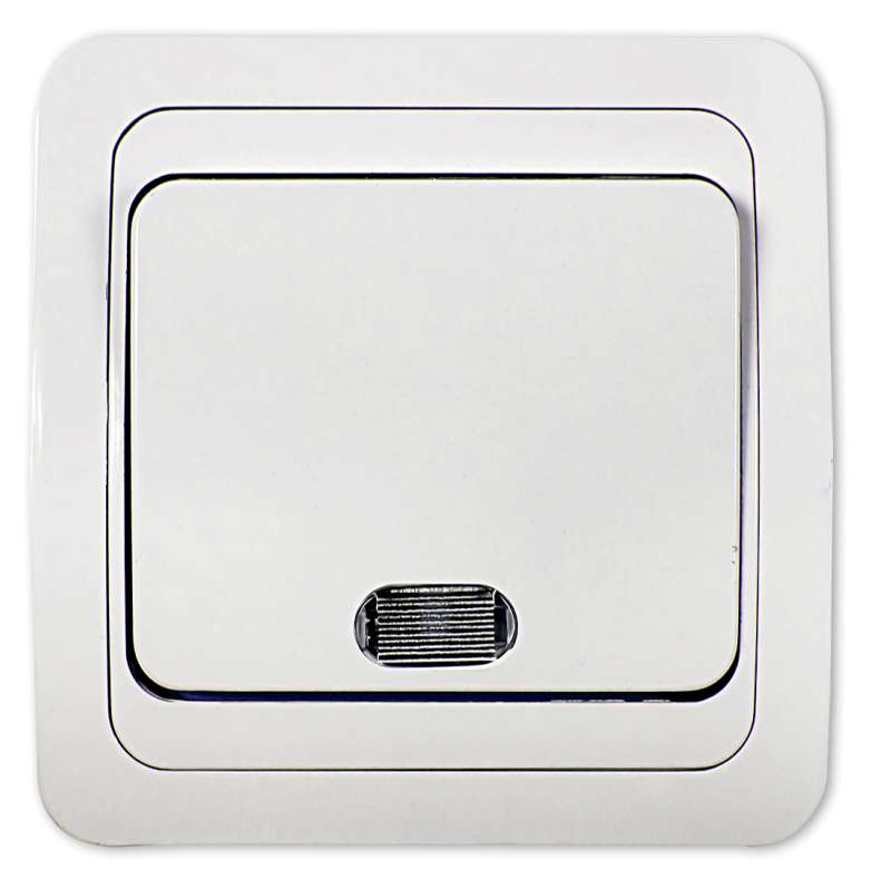 

Выключатель IN HOME 4680005959853 Classico 2121 1-кл. СП 10А IP20 с подсветкой бел., 4680005959853