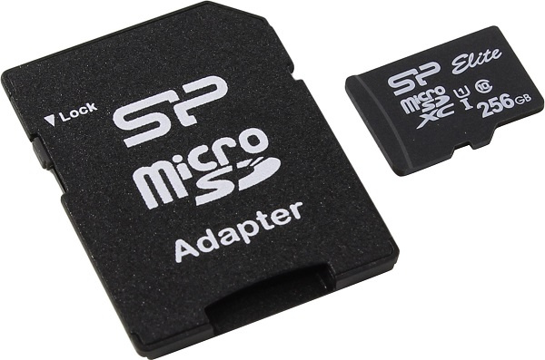 Изображение товара Карта памяти Silicon Power SP256GBSTXBU1V10SP Micro SDXC с адаптером 256 ГБ