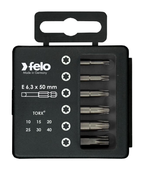 Изображение товара Набор бит Felo 03691516 универсальный для шуруповерта, 6 шт
