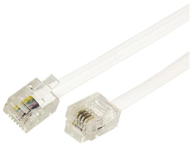 

Удлинитель Rexant 18-3051 телефонный, 5М, белый, 18-3051