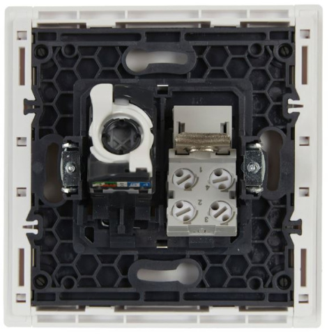 фото Розетка компьютерная+телефонная IEK FP-KT20-O-1-K01 в Уфе