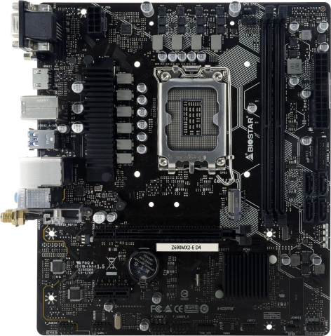 фото Материнская плата mATX Biostar Z690MX2-E D4 в Волгограде