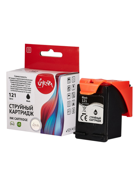фото Картридж струйный Sakura CC640HE (№121 Black) в Омске