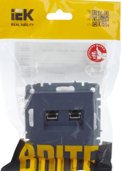 фото Розетка компьютерная двойная IEK BR-K20-1-K35 в Красноярске