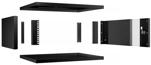 фото Шкаф настенный 19", 4U Cabeus WSC-05D-4U55/45-BK