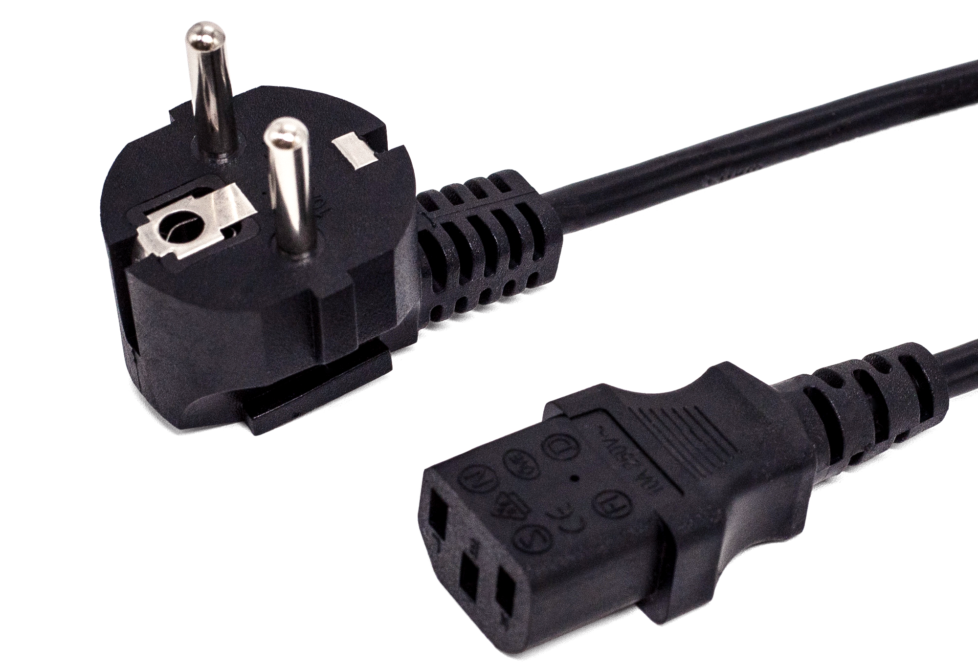

Кабель питания Filum FL-PC10-EU-C13-0.6M CEE 7/7- С13, 3х0.75мм², 220В, 10A, чёрный, 0.6м, FL-PC10-EU-C13-0.6M