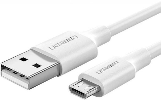 

Кабель UGREEN US289 60141 USB 2.0 A/Micro USB, Nickel Plating, 1м, white, US289
