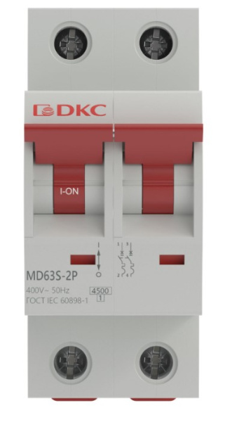 фото Автоматический выключатель модульный DKC MD63S-2PB2 в Воронеже