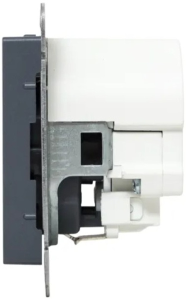 фото Розетка с заземлением с 2 USB  EKF UP1-SOG-111-2USBC